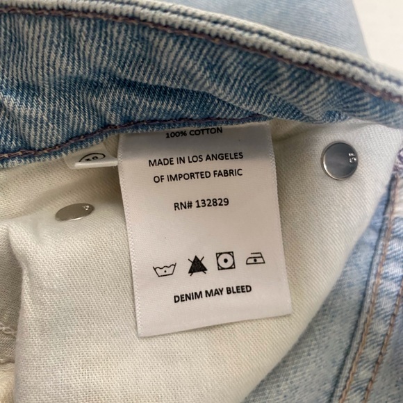 NWT GRLFRND The Harlow Coated High Rise Boot With Slit Lite Wash - Picture 8 of 16